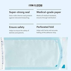 SurgiMac 7.5″ x 13″ Self Sterilization Pouches for Dental Offices, Autoclave …