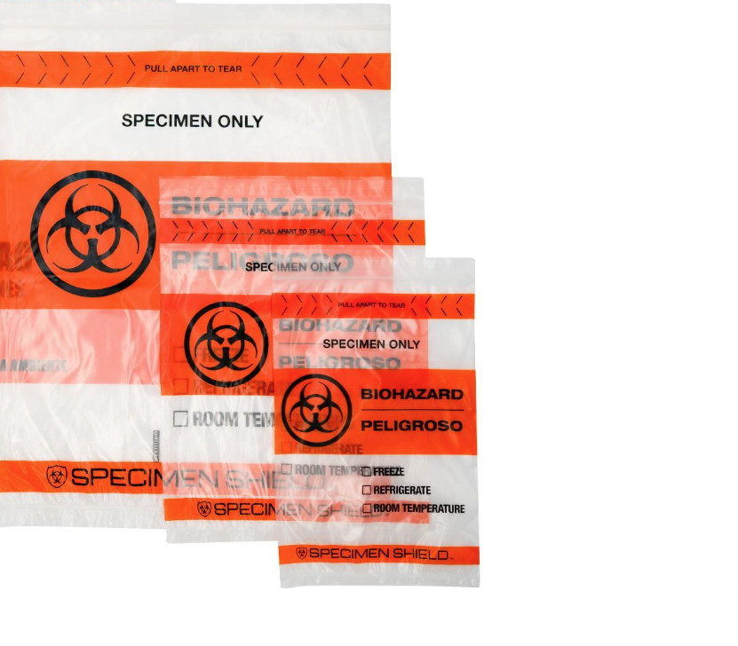 Statlab Specimen Transport Bags 6″X9″ Zip Closure RED STAT, 100/CS – BGT00609/D