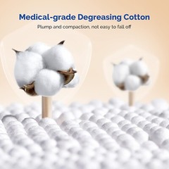 Case of 10000, Medical Cotton Swabs 3″ Cotton Tipped Applicators Non-sterile