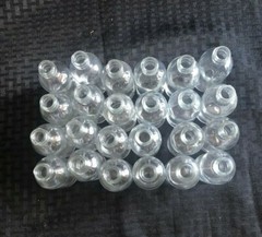 Lot of 24 Unbranded 2oz. Clear Boston Round Glass Bottle (No Cap), GLA-00809