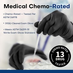 Disposable Nitrile Gloves, Chemical Resistant, Powder-Free, Latex-Free, Food …