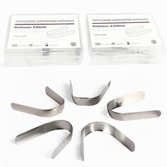 30pcs Dental Tofflemire Contoured Matrices Bands Stainless Premolar Matrix Bands