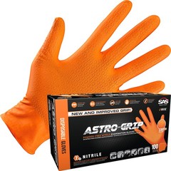 Medium Nitrile Gloves Pack Of 1000 6 Mil Powder Free Textured Orange Color