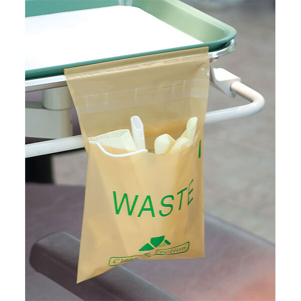 Plasdent PS880S Stick-on Non-Hazardous Utility Waste Bags 6″ x 6″ Beige 200/Bx