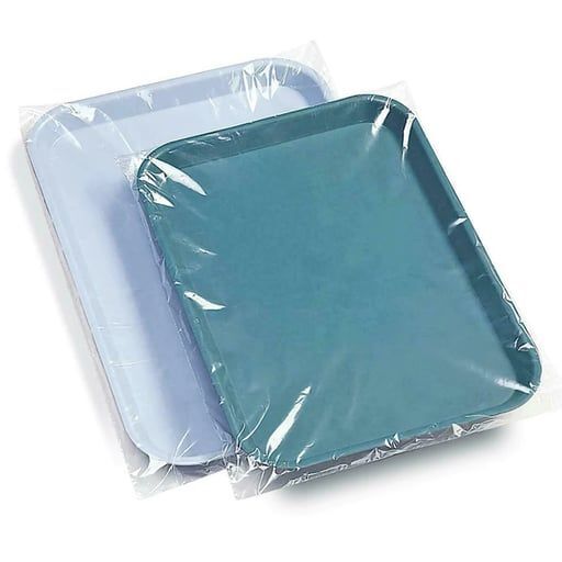 Up to 1000 Dental Disposable Tray Sleeves, Clear Plastic choose a size