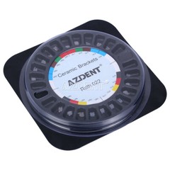 AZDENT Dental Orthodontic Clear Ceramic Bracket Braces Roth Slot.022 Hooks 3 4 5