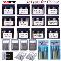 Surgical Tungsten Carbide FG Burs 25mm/28mm/19mm fit High Speed Handpiece Dental