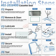 (1PC) for Scican Statim 5000 Cassette Seal #01-101649S Gasket Fits for…