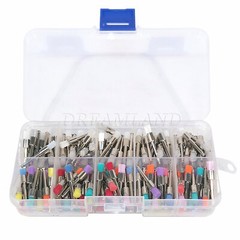 200 * Mixed Color Nylon Latch Flat Dental Polishing Polisher Prophy Brushes