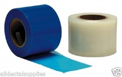 Dental Barrier Film 4×6 Blue 1200 Perforated Sheet Dispenser Box Safedent A90166