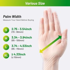 Disposable TPE Cooking Gloves, Latex Free Powder Free, Food Prep Kitchen Heat