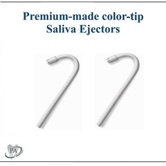 100 (1 Bag) White Body Dental Saliva Ejectors Ejector Disposable Suction Tips
