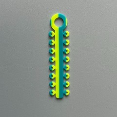 1Box/320pcs Dental Orthodontic Elastic Rubber Ligature Tie Double Color