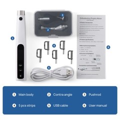 Dental Wireless Orthodontic Interproximal Stripping Handpiece+Strips /Brackets