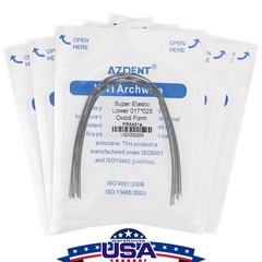 Dental Ortho Braces Super Elastic Niti Ovoid Form Rectangular Arch Wires Rectang