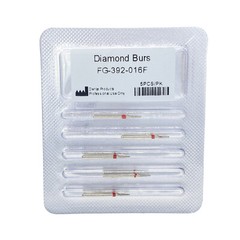 5Pcs Diamond Dental Mosquito Bur Fine 392-016 Interproximal, blister pack