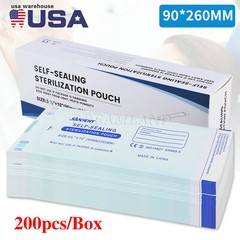 200 pcs Self Sealing Sterilization Pouch Disposable Dental Sterile Bags Pouches