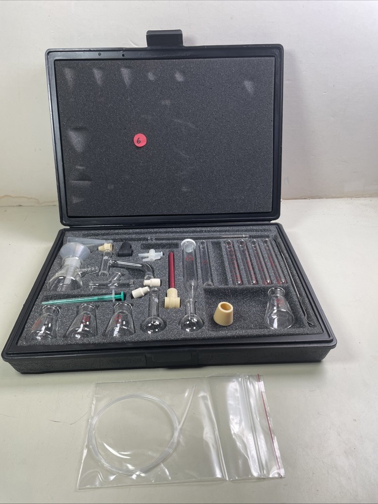 USED Kontes Microflex Williamson K-748000-0000 Chemistry Kit 16pc Glass + More 6
