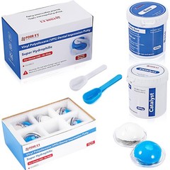 Dental Putty Fast Set VPS Dental Impression Material (400g Base & 400g Catalyst)