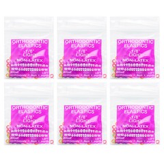 Dental Orthodontic Intra oral Elastic Neon Rubber Bands Elastics Brace Non-latex