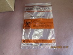 6″ x 9″ Biohazard Specimen Transport Bag + Pouch Box Lot of 500 or more 856