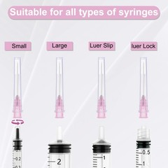 100PCS 18G 1 Inch Luer Lock Dispensing Needles Individually Packed Sterile Pack