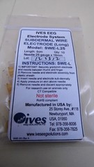BAG OF 10 IVES EEG SWE-L25 25 GAUGE X 16mm NEEDLE & 5cm SUBDERMAL WIRE ELECTRODE