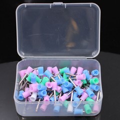 100Pcs/box Dental Oral Prophy Cup Rubber Polish Polishing Tooth Mixed-Color