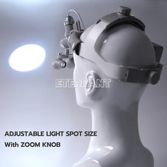 ETERFANT 3.5X-R Dental Surgical Headband Binocular Loupes & 10W LED Head Light