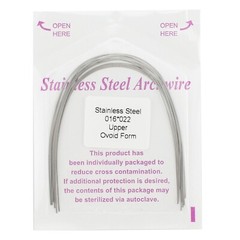 Dental Orthodontic Arch Wire Rectangular Ovoid Stainless Steel 16×16 17×25 18×25
