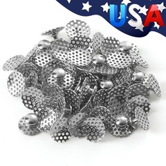 AZDENT Dental Orthodontic Lingual Buttons Bondable Round /Crimpable Hook Stops
