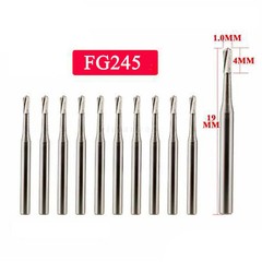 FG245 SANDENT Carbide Burs Bur FG #245 Friction Grip Made in China up to 100