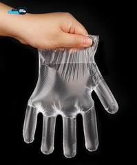 400 Count Disposable Poly Plastic Gloves for Cooking Food Prep and Food Service