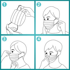ZTANPS 50PCS Disposable Face Masks, Black Masks, 3 Layer Protection Black Dispos