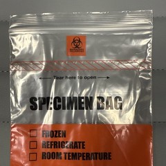 Statlab Specimen Transport Bags 6″X9″ Zip Closure RED STAT, 100/CS – BGT00609/D