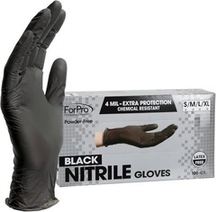 Powder-Free Nitrile Gloves, 4 Mil Thickness, Large Pack of 100 for Safe Handling