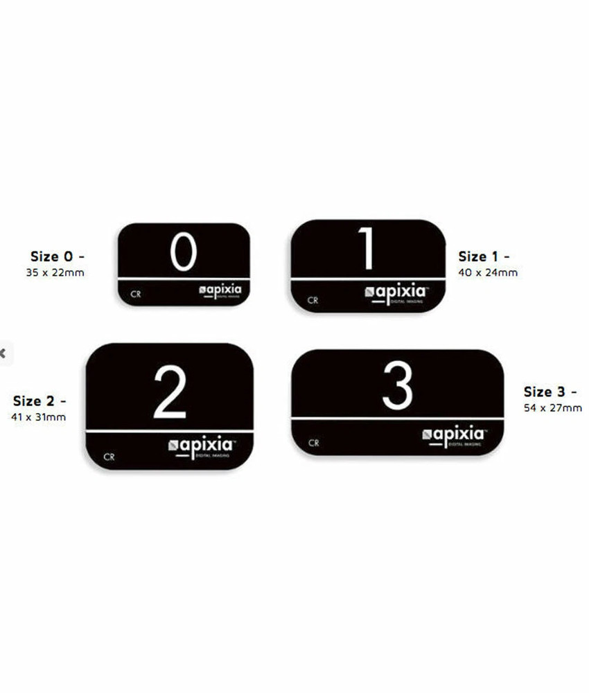 Apixia Original Phosphor plates for scanner all size 0, 1 & 2 USA 4/pk