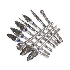 10 Pcs HP Tungsten Steel Carbide Cutter Dental Denture Burs Lab Drill Polisher P