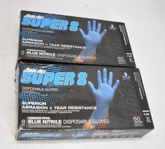 Ambi-Dex 63-338PF XL Industrial Disposable Nitrile Glove Powder Free 2 Pack