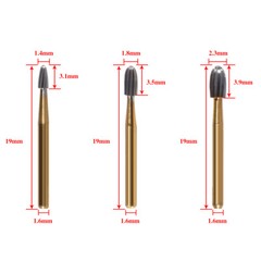 Dental Carbide Burs Trimming Finishing Gold Tungsten FG 7408 7406 7404 st
