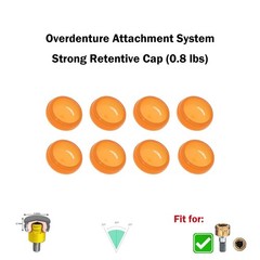 Dental Overdenture Locator Implant Abutment Retention Caps Male Cap Inserts Set