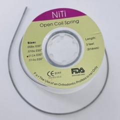 1 Roll Dental Orthodontic Niti Open Coil Spring Spool Dia.012 Inch Length 914mm