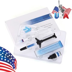 Dental Orthodontic Light Cure Adhesive Paste Acid Etchant Bonding Blue Glue Kits
