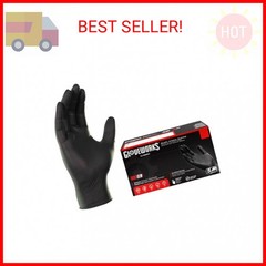 GLOVEWORKS XL Black Nitrile Gloves for Cooking, Food Prep, Disposable, 5 Mil, Fo