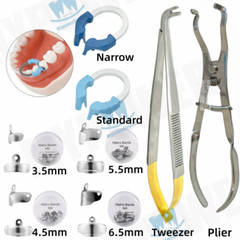 Dental Matrix Bands Ring Sectional Matrice Clamp Fit Garrison Palodent V3 System