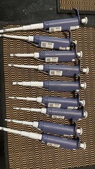 9x Rainin Micropipettes L1000 L200 L20 Laboratory Pipettes Adjustable Lot