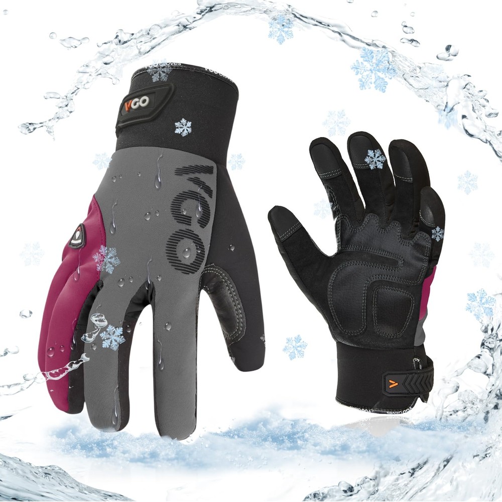 Vgo… -20/-4F Winter Work Gloves For Women Cold Weather Waterproof Work Gloves