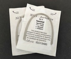 100 Packs Dental Thermal Activated NITI Arch Wire Rectangular Dental Bows Ovoid