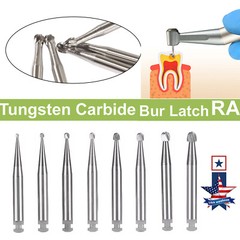 Dental Carbide Round Ball Bur Burs RA for Slow Speed Handpiece Latch Type