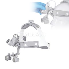 ETERFANT 3.5X-R Dental Surgical Headband Binocular Loupes & 10W LED Head Light